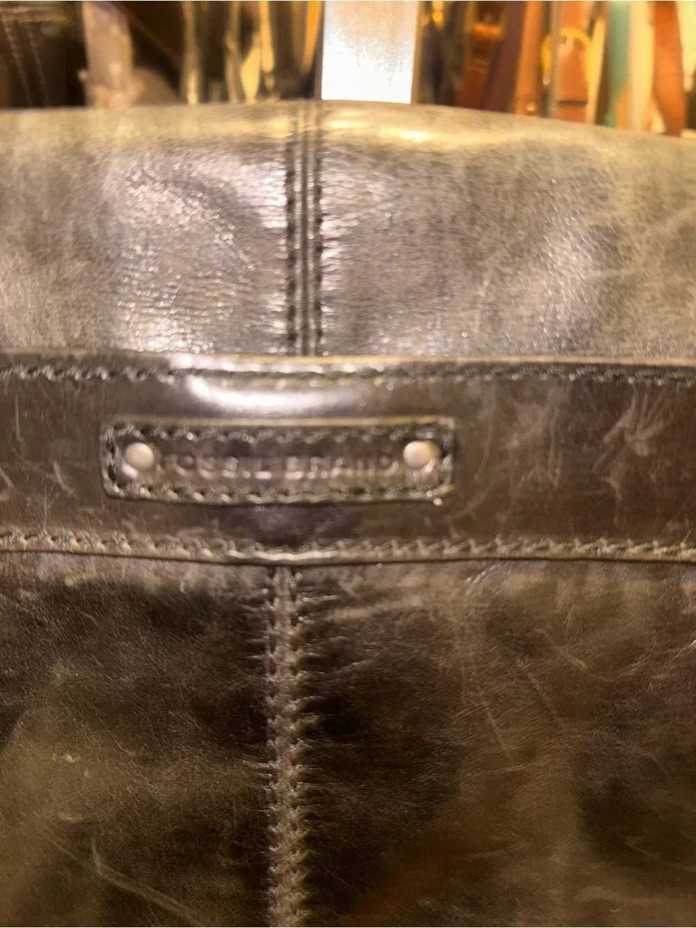 FOSSIL Vintage Computer Messenger Bag